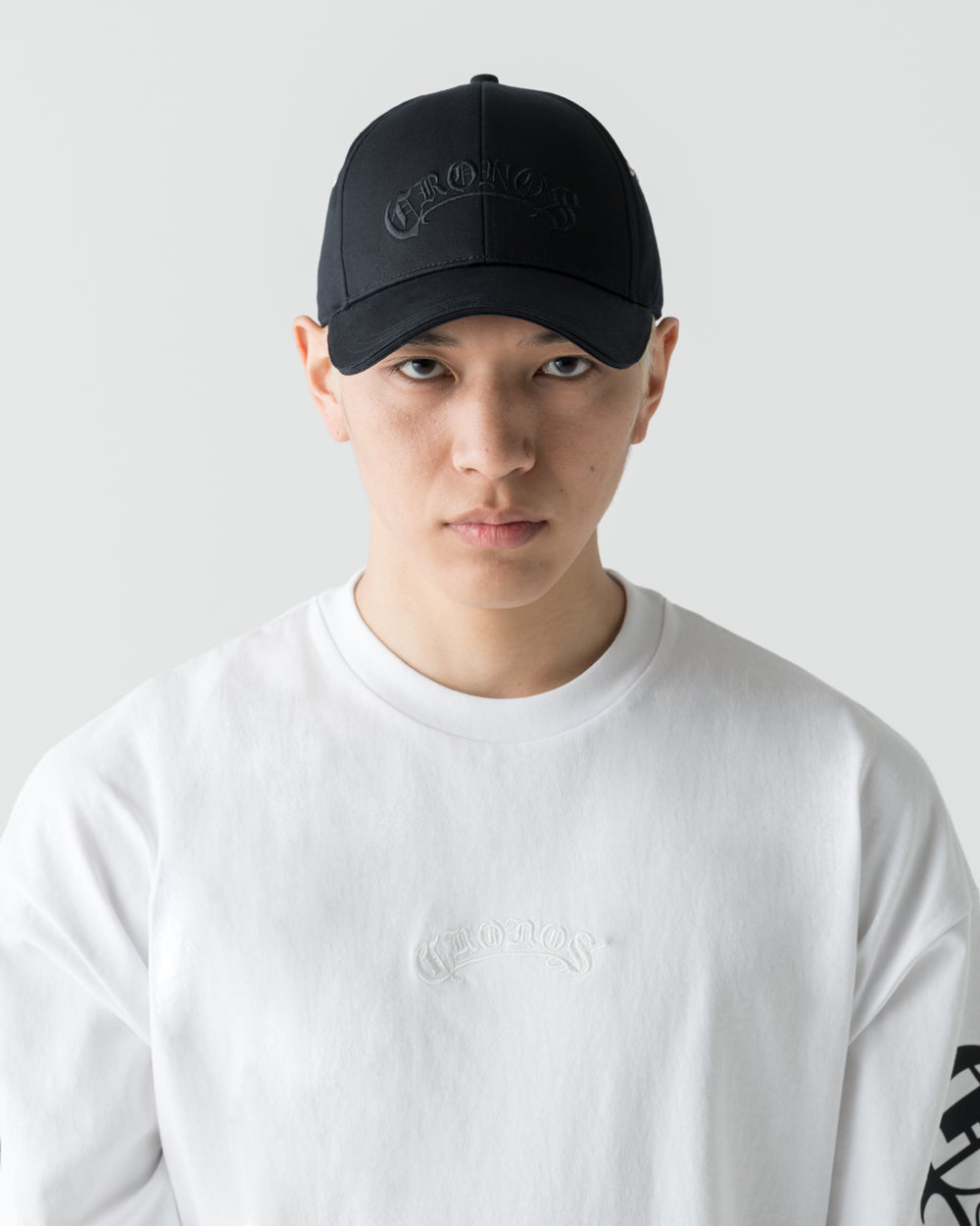 CRONOS BLACKLETTER CAP【BLACK】