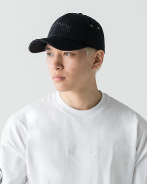 CRONOS BLACKLETTER CAP【BLACK】