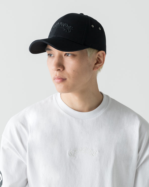 CRONOS BLACKLETTER CAP【BLACK】