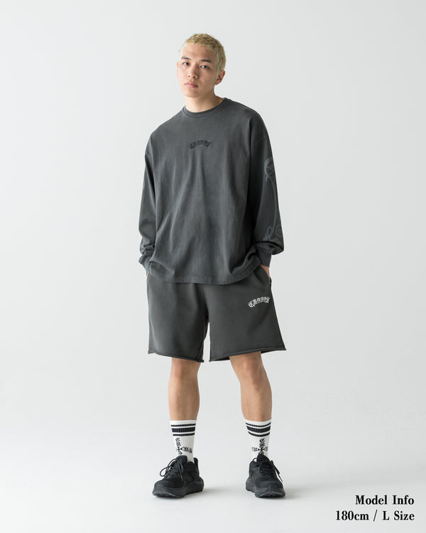CRONOS BLACKLETTER  L/S TEE【V BLACK】