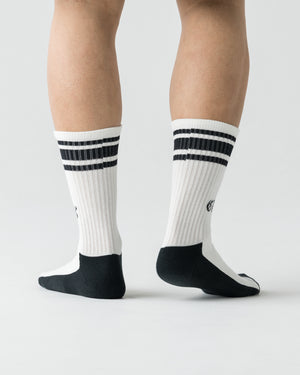 CRONOS BLACKLETTER SOCKS【WHITE】