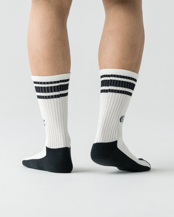 CRONOS BLACKLETTER SOCKS【WHITE】