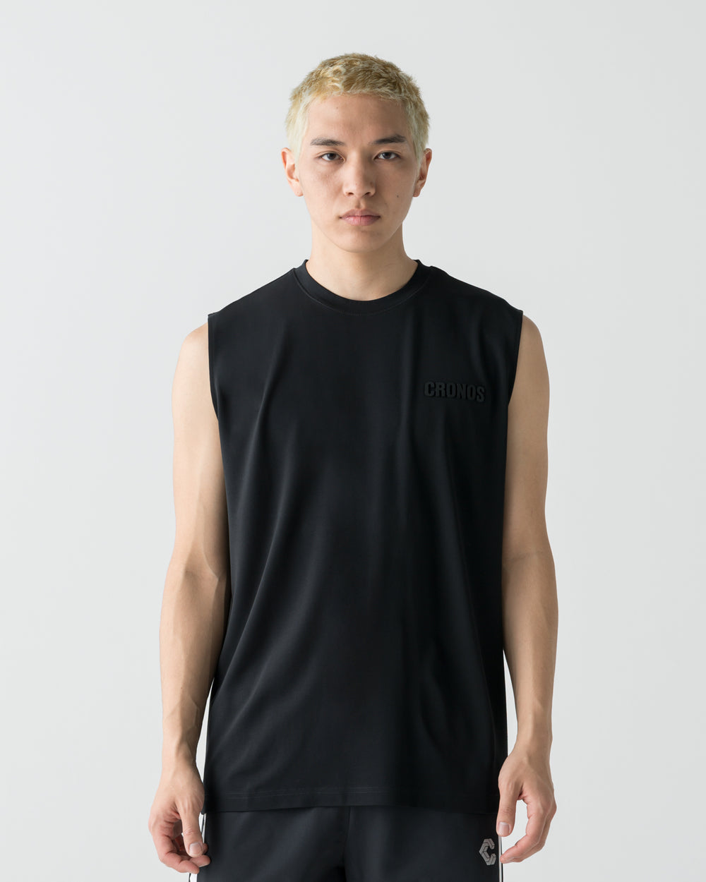 CRONOS EASY FIT SLEEVELESS【BLACK】