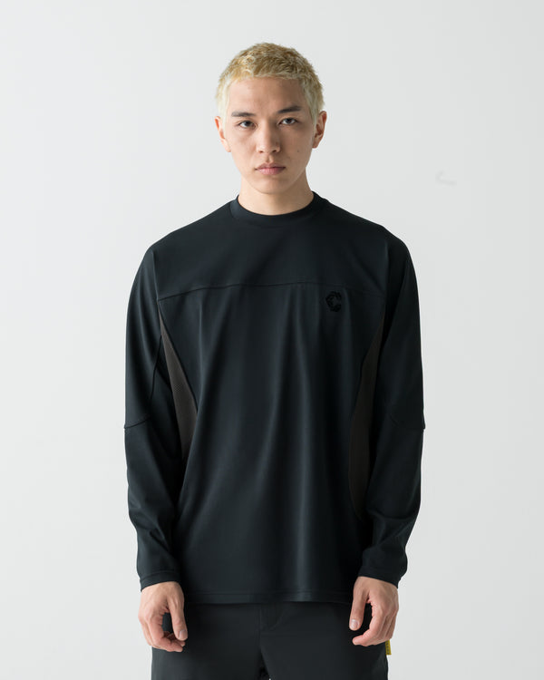 CRONOS WIDE SILHOUETTE L/S TEE【BLACK】