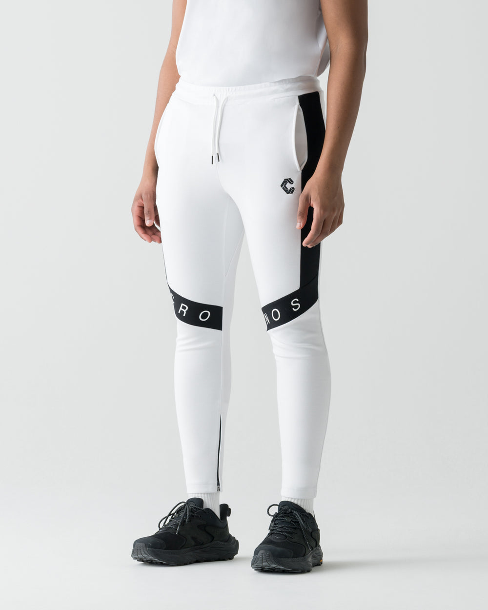 CRONOS DIAGONAL SKINNY PANTS【WHITE】