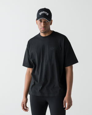 CRONOS BLACKLETTER S/S TEE【BLACK】