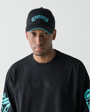 CRONOS BLACKLETTER CAP【T. BLUE】