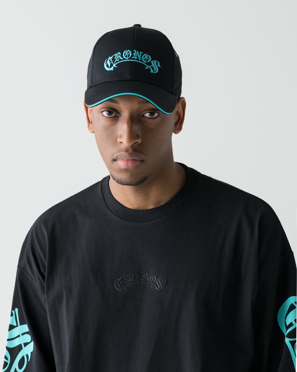 CRONOS BLACKLETTER CAP【T. BLUE】