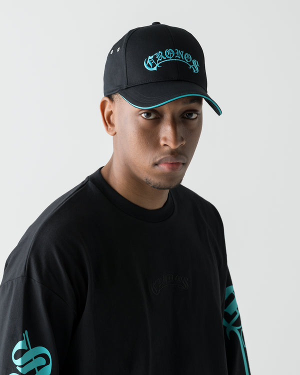 CRONOS BLACKLETTER CAP【T. BLUE】