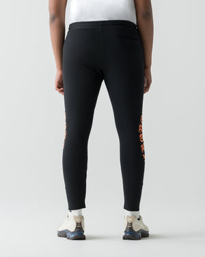 CRONOS BLACKLETTER SKINNY PANTS【BLACK×ORANGE】