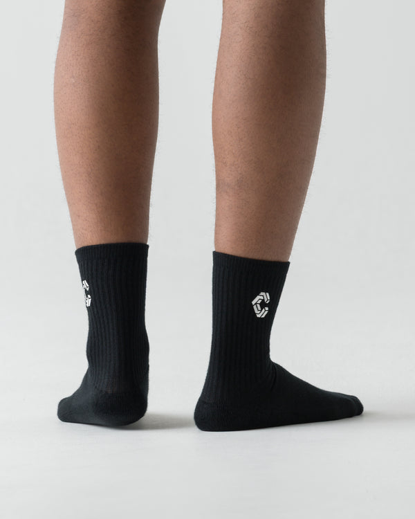 CRONOS DAILY 2PACK SOCKS【BLACK】