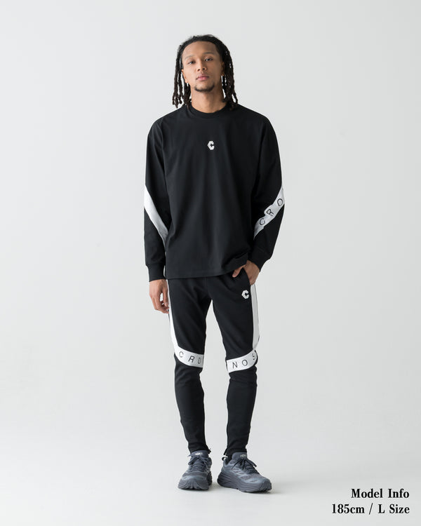 CRONOS DIAGONAL SKINNY PANTS【BLACK】