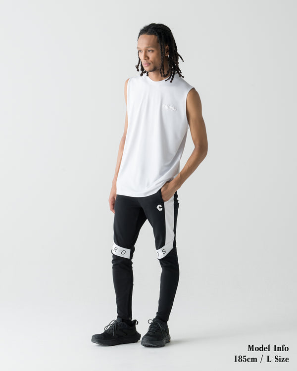 CRONOS DIAGONAL SKINNY PANTS【BLACK】