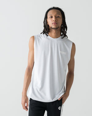 CRONOS EASY FIT SLEEVELESS【WHITE】