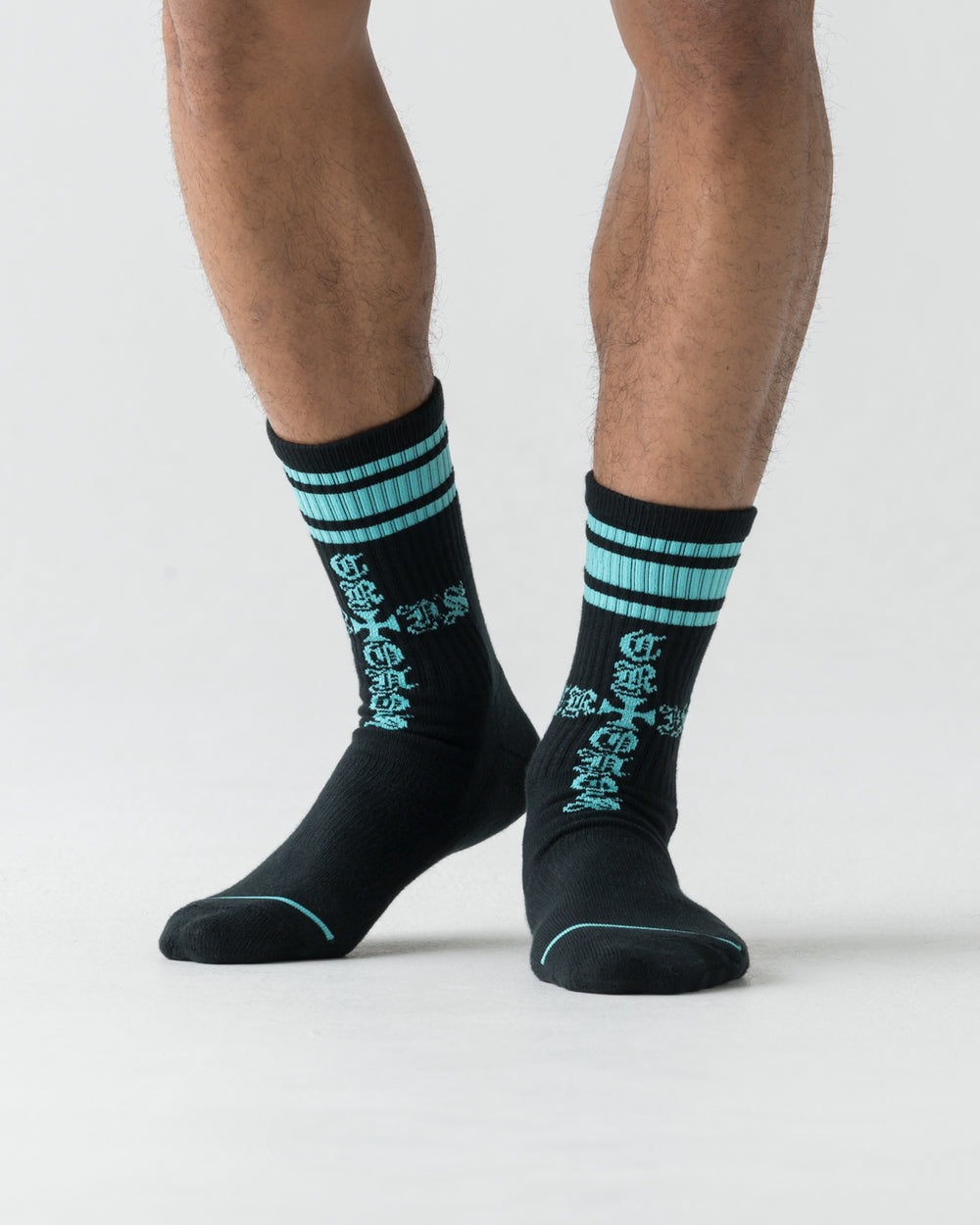 CRONOS BLACKLETTER SOCKS【T. BLUE】