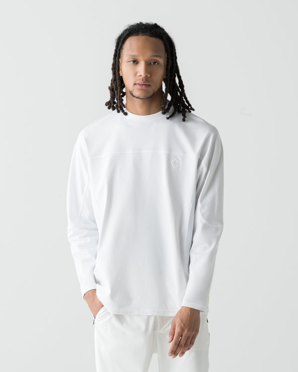 CRONOS WIDE SILHOUETTE L/S TEE【WHITE】