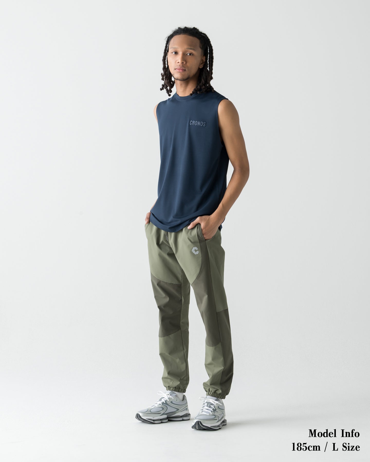 CRONOS EASY FIT SLEEVELESS【NAVY】