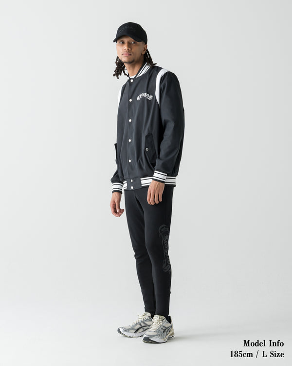 CRONOS BLACKLETTER SNAP BLOUSON【BLACK】