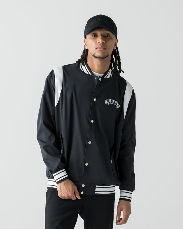 CRONOS BLACKLETTER SNAP BLOUSON【BLACK】