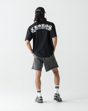 CRONOS BLACKLETTER SHORTS【V BLACK】