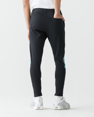 CRONOS BLACKLETTER SKINNY PANTS【BLACK×T.BLUE】