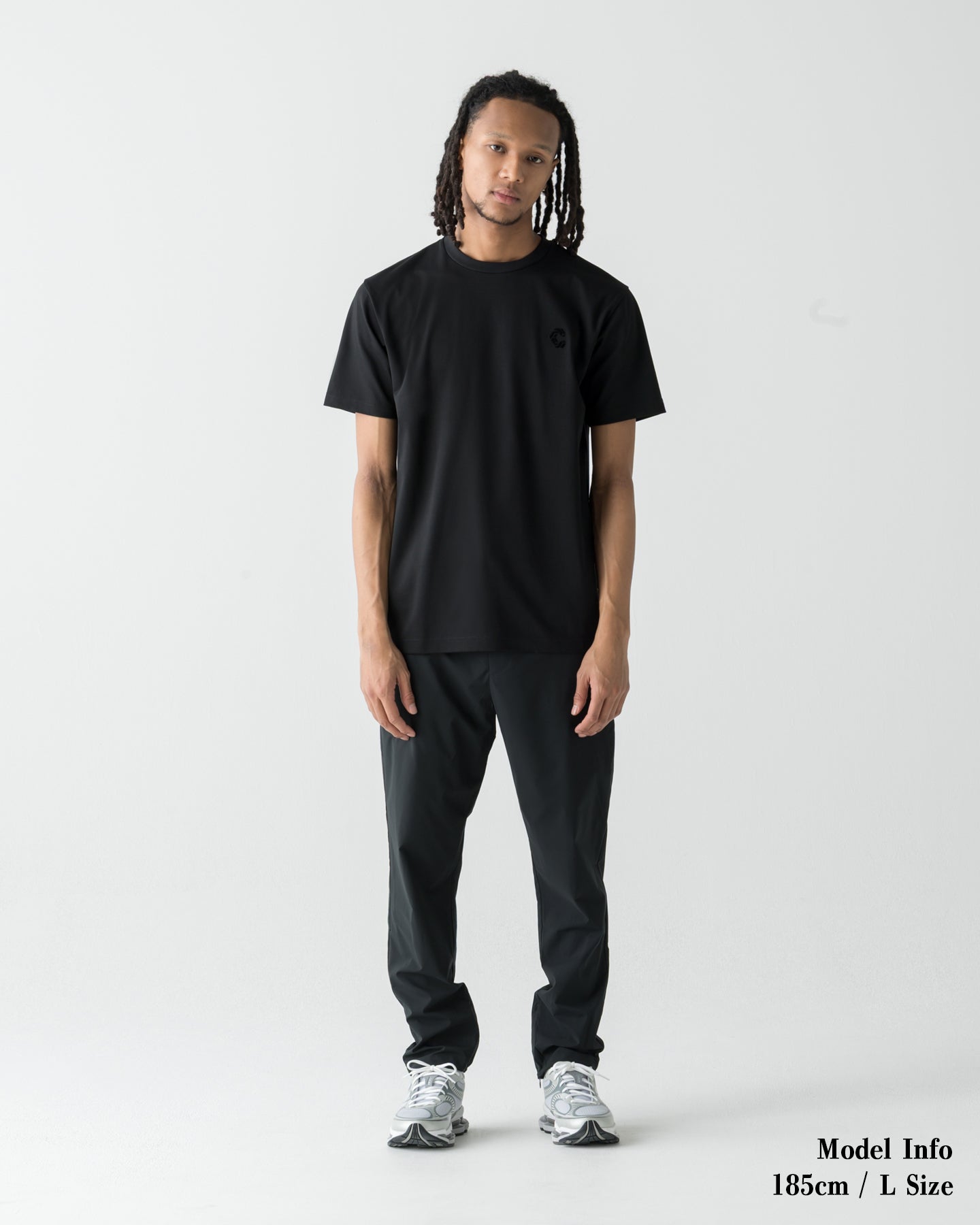 CRONOS TEXTURE REGULAR S/S TEE【BLACK】