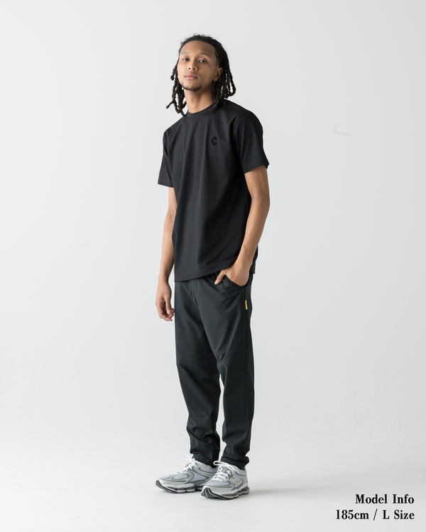 CRONOS TEXTURE REGULAR S/S TEE【BLACK】