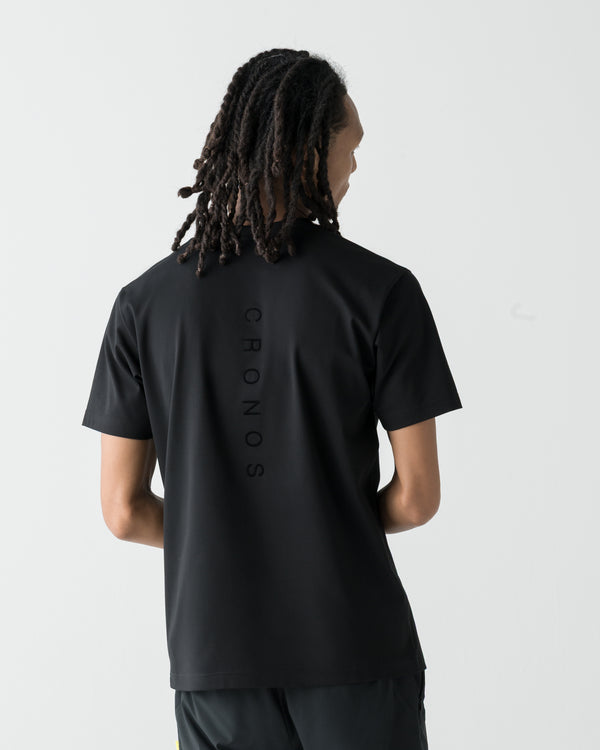 CRONOS TEXTURE REGULAR S/S TEE【BLACK】
