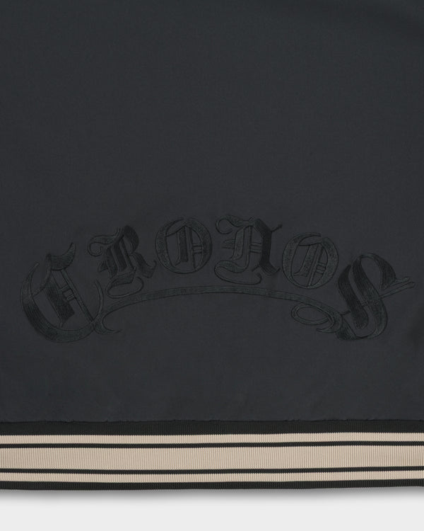 CRONOS BLACKLETTER SNAP BLOUSON【BLACK×GREIGE】