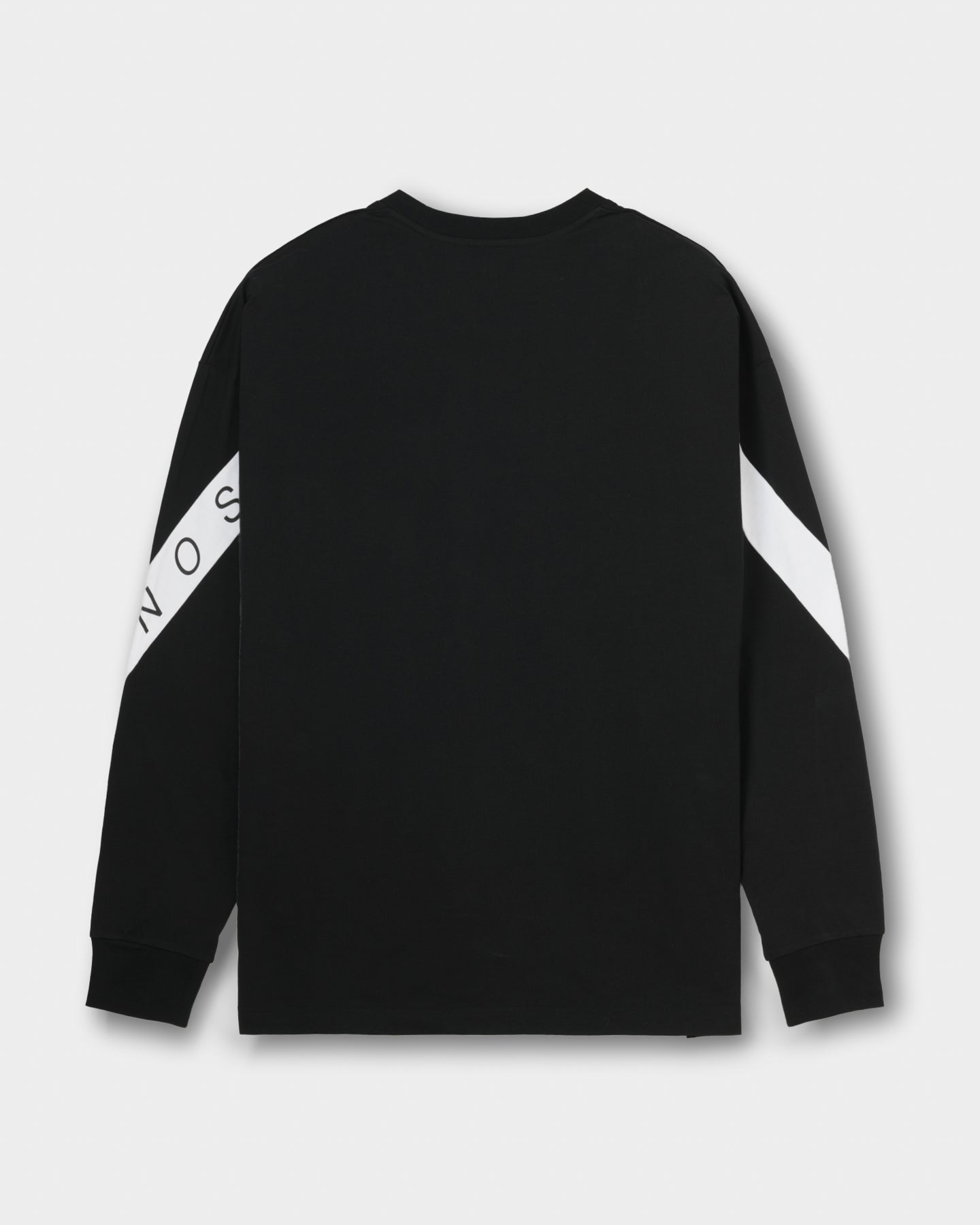 CRONOS DIAGONAL OVER L/S TEE【BLACK】