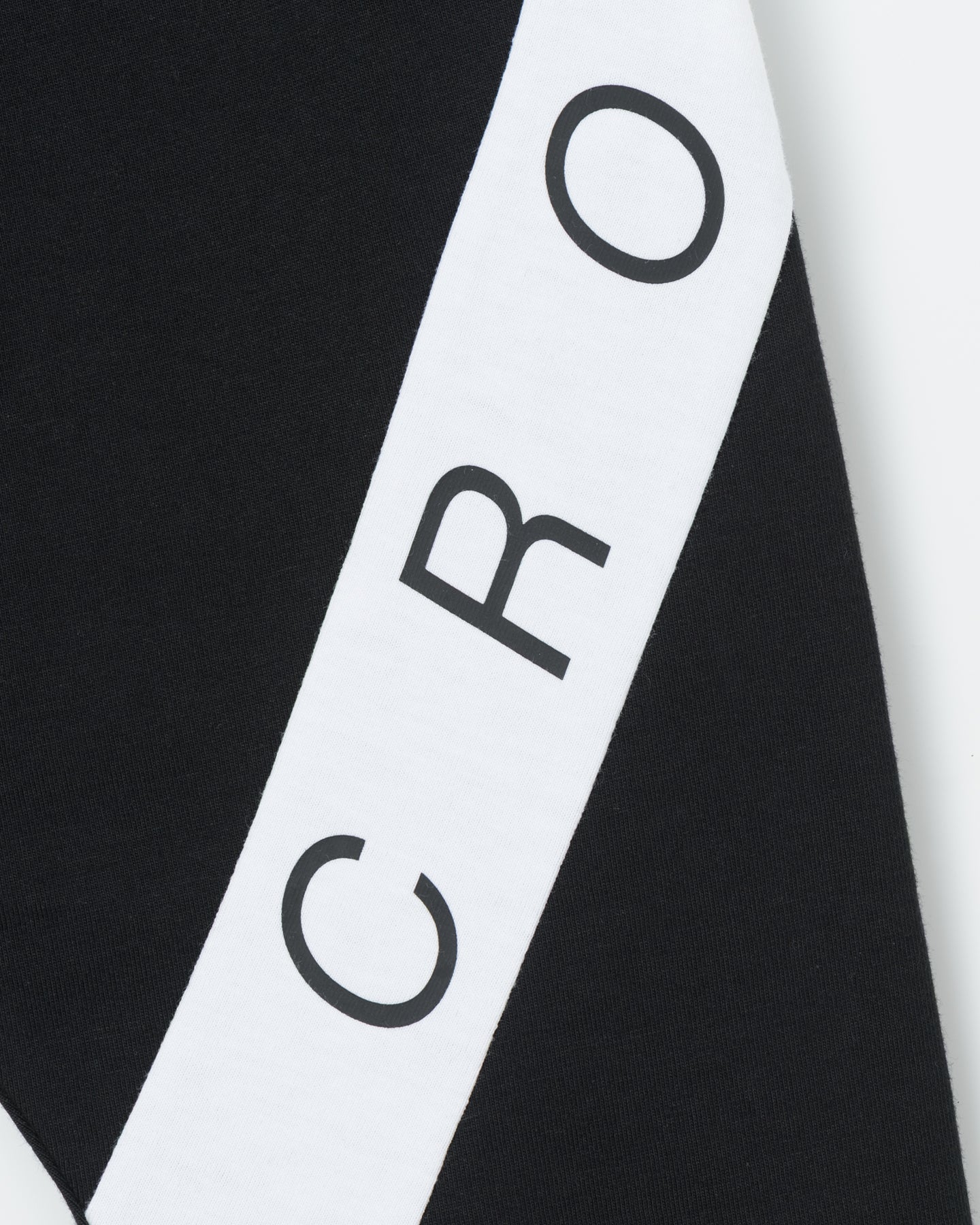 CRONOS DIAGONAL OVER L/S TEE【BLACK】
