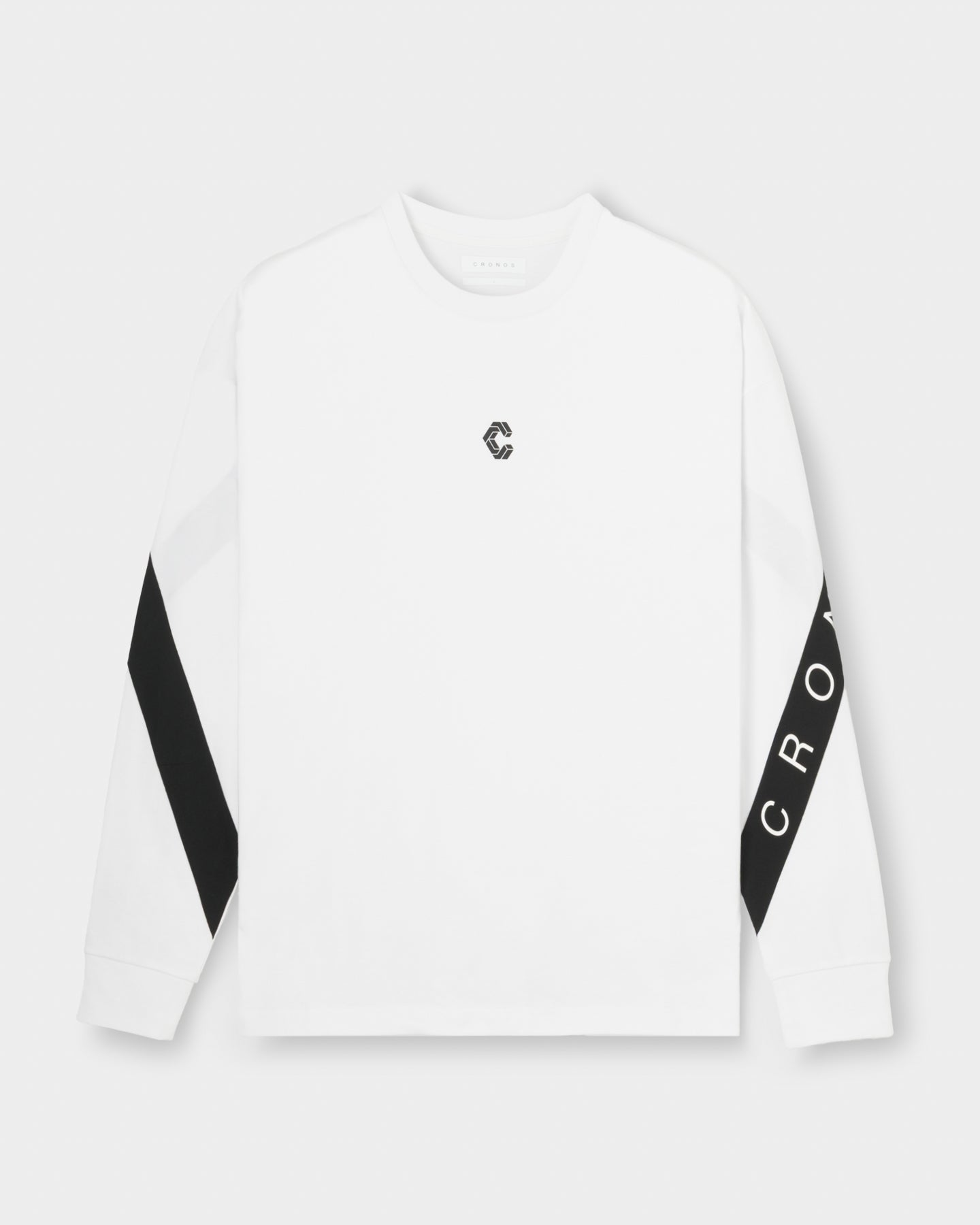CRONOS DIAGONAL OVER L/S TEE【WHITE】