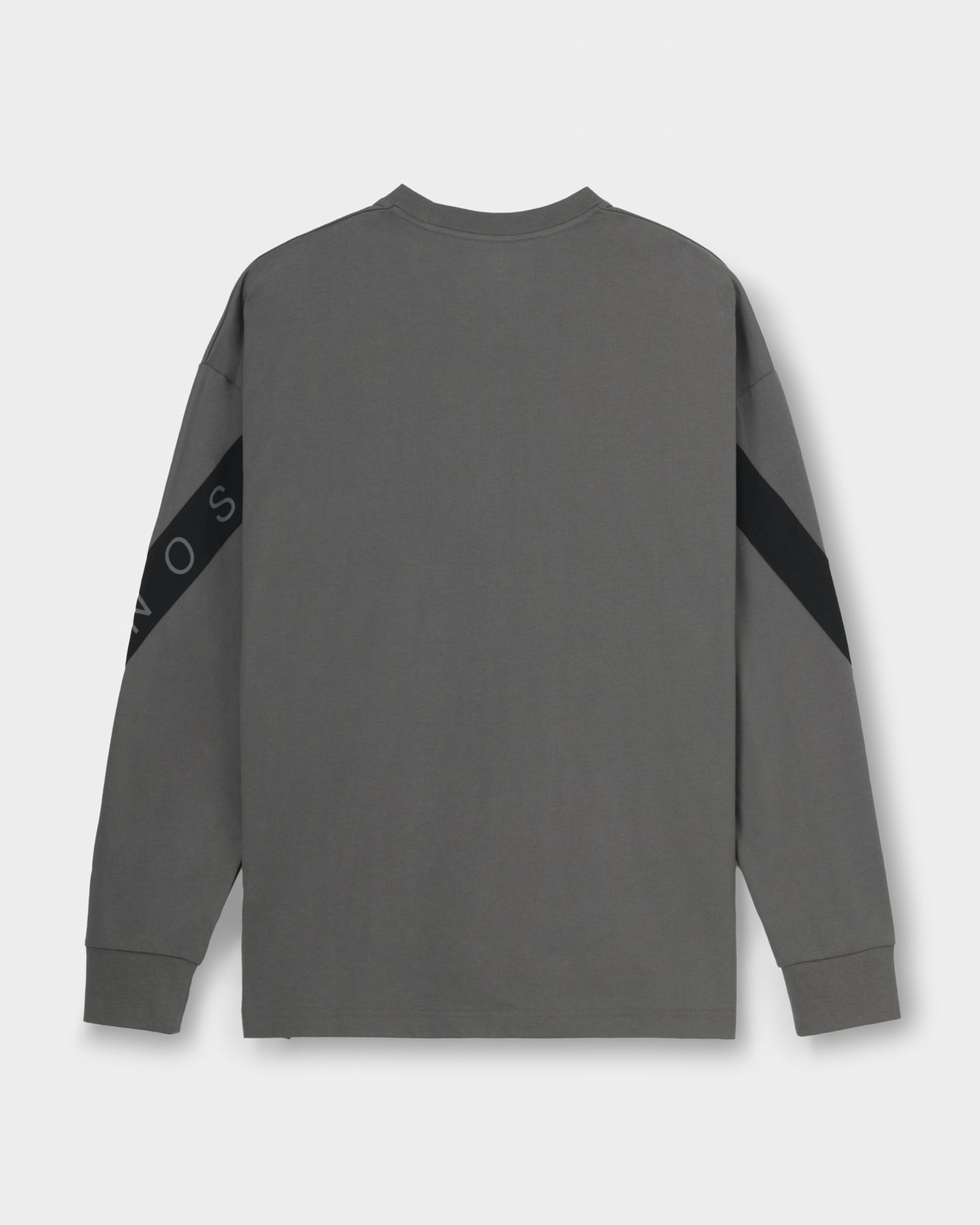 CRONOS DIAGONAL OVER L/S TEE【D.GRAY】