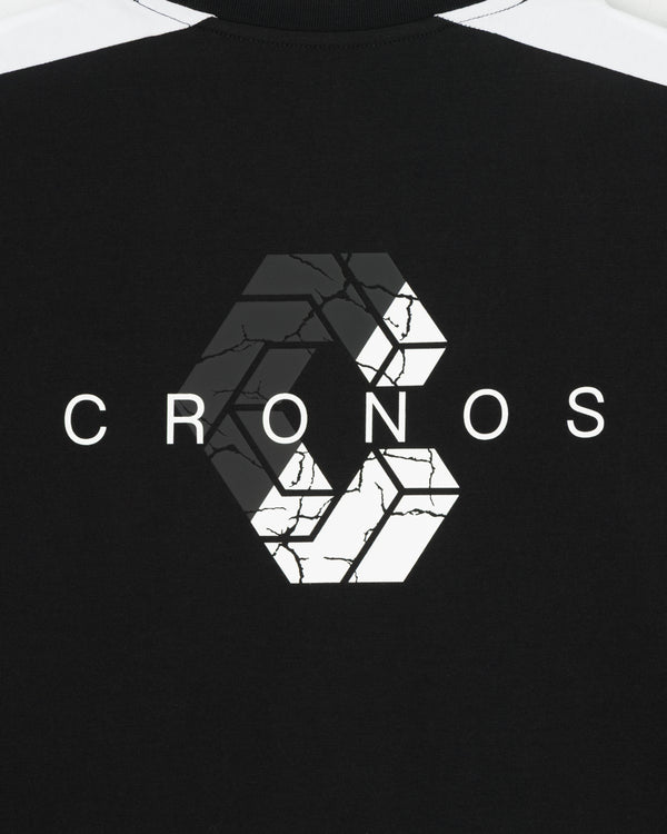 CRONOS DIAGONAL OVER S/S TEE【BLACK】