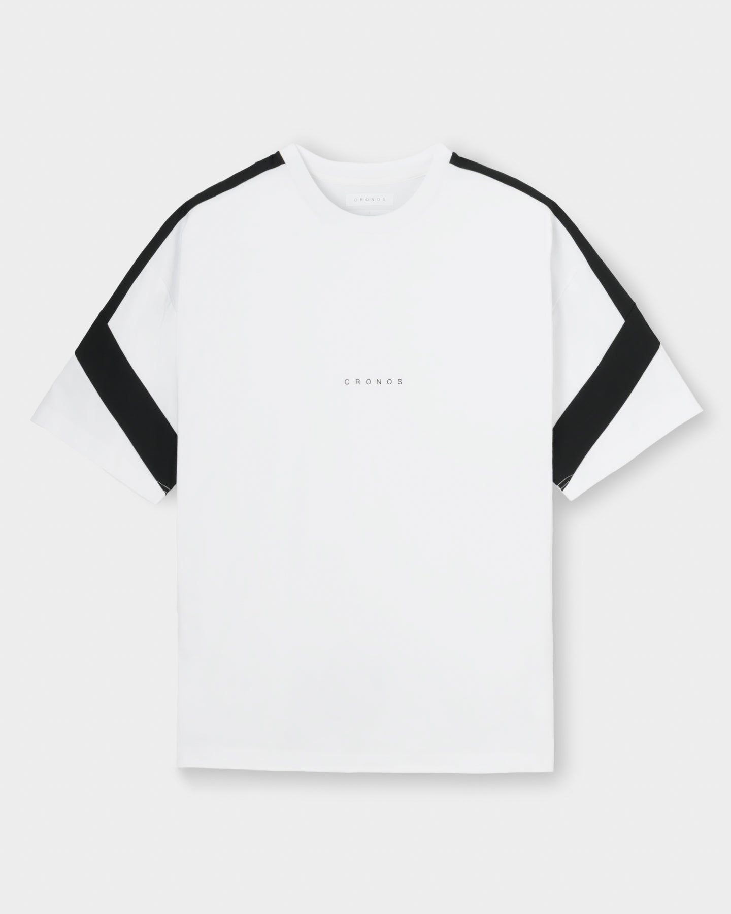 CRONOS DIAGONAL OVER S/S TEE【WHITE】