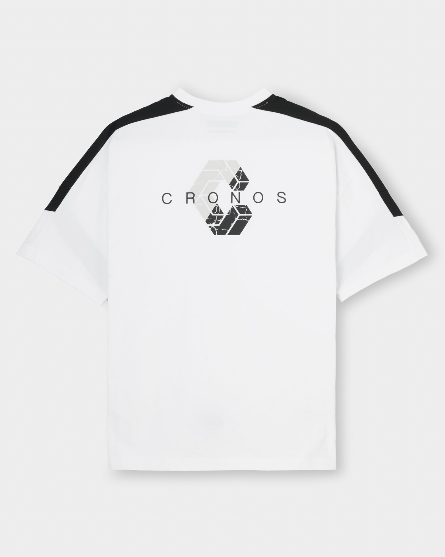 CRONOS DIAGONAL OVER S/S TEE【WHITE】