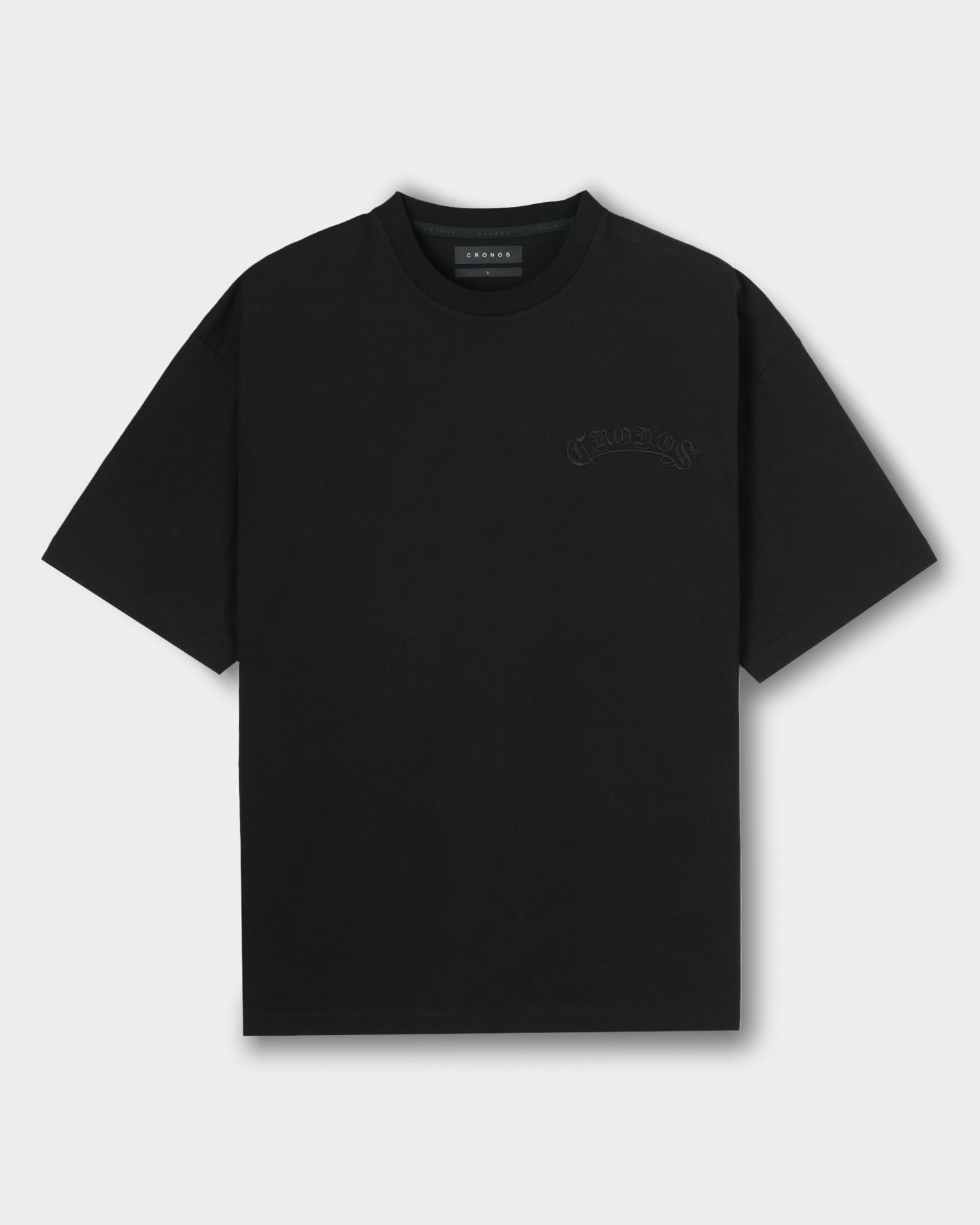 CRONOS BLACKLETTER S/S TEE【BLACK】