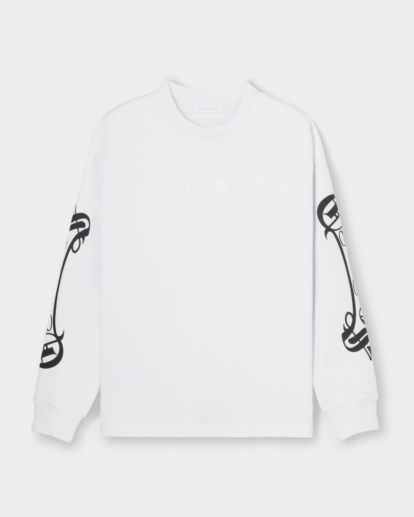 CRONOS BLACKLETTER L/S TEE クロノス　ロンT 長袖 CRONOS BLACKLETTER L/S TEE【WHITE】