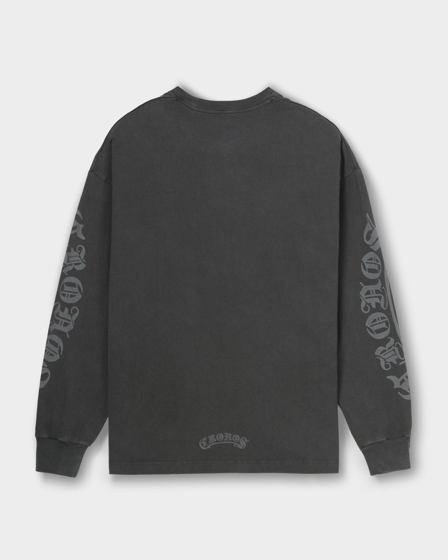 CRONOS BLACKLETTER L/S TEE【V BLACK】