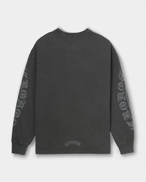 CRONOS BLACKLETTER  L/S TEE【V BLACK】