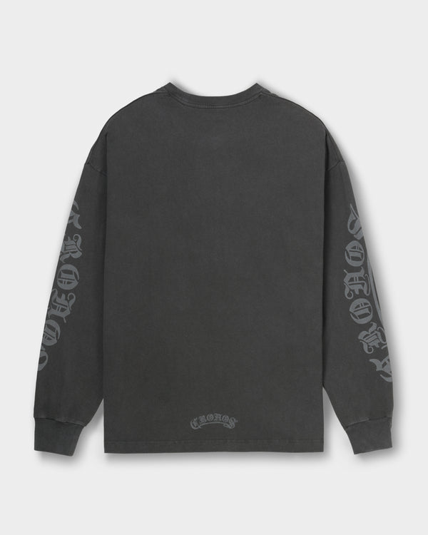 CRONOS BLACKLETTER  L/S TEE【V BLACK】