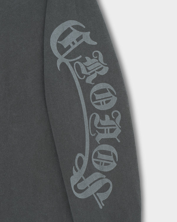 CRONOS BLACKLETTER  L/S TEE【V BLACK】