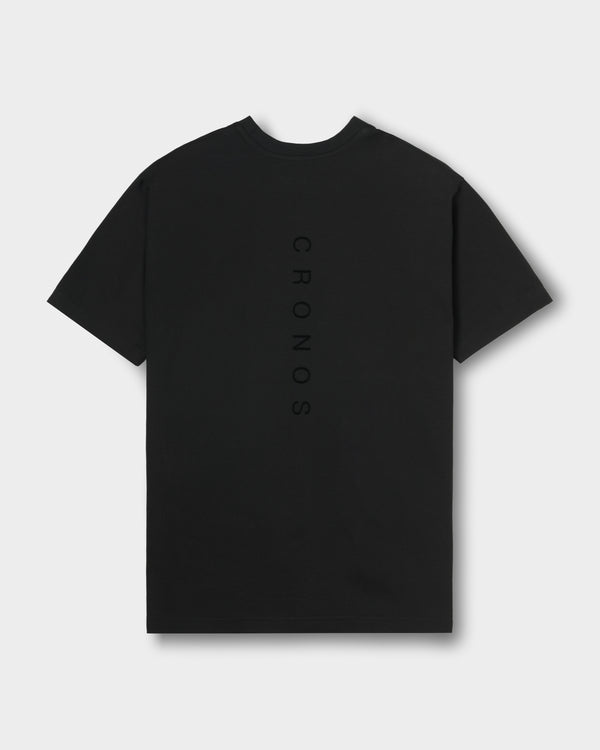 CRONOS TEXTURE REGULAR S/S TEE【BLACK】