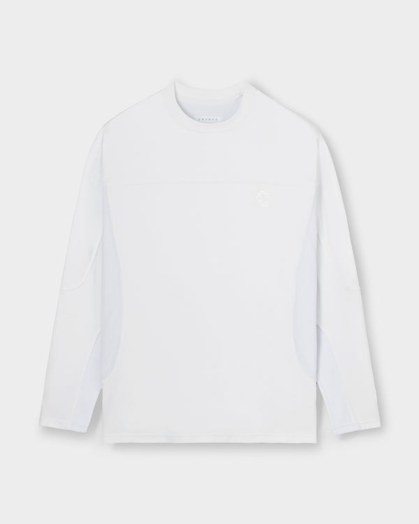 CRONOS WIDE SILHOUETTE L/S TEE【WHITE】