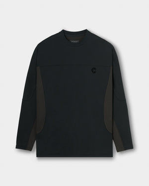 CRONOS WIDE SILHOUETTE L/S TEE【BLACK】