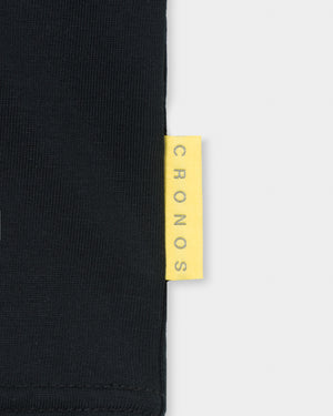 CRONOS WIDE SILHOUETTE L/S TEE【BLACK】