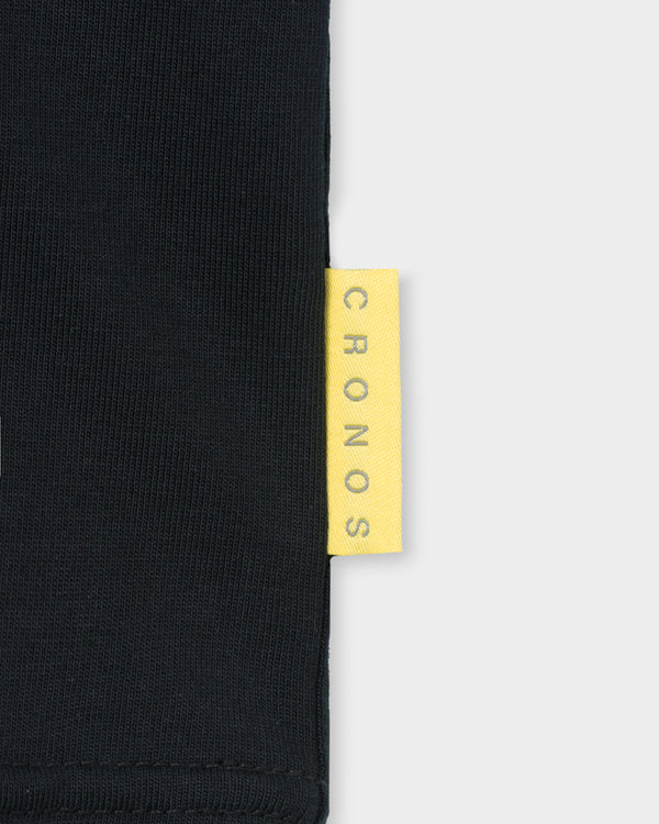 CRONOS WIDE SILHOUETTE L/S TEE【BLACK】