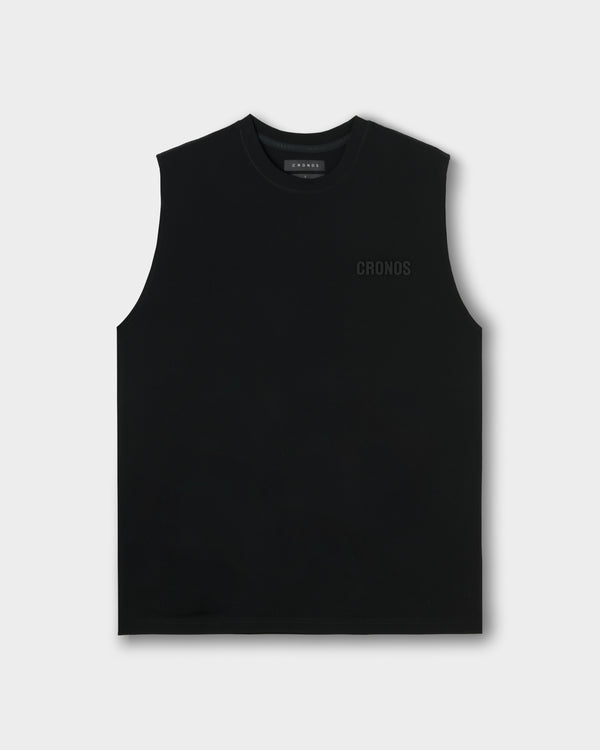 CRONOS EASY FIT SLEEVELESS【BLACK】