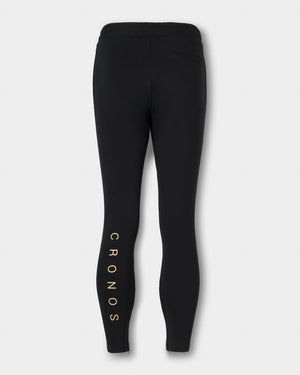 CRONOS HIGH-STRETCH SKINNY PANTS [BLACK×GOLD]
