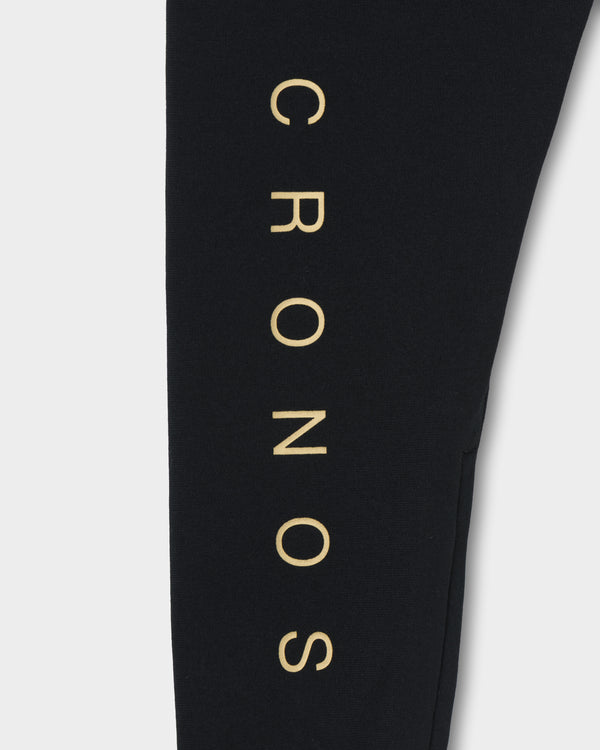 CRONOS HIGH-STRETCH SKINNY PANTS [BLACK×GOLD]
